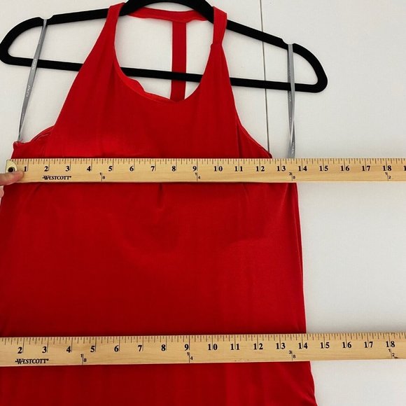 Athleta Serenity Maxi Dress Saffron Red Size Medium - Picture 8 of 9